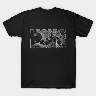 Hong Kong Street Map T-Shirt